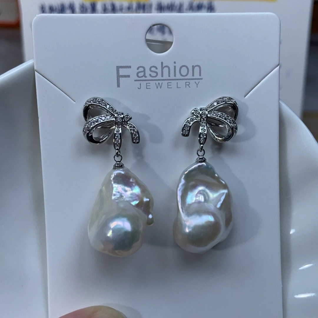 淡水珍珠耳环合金福利355