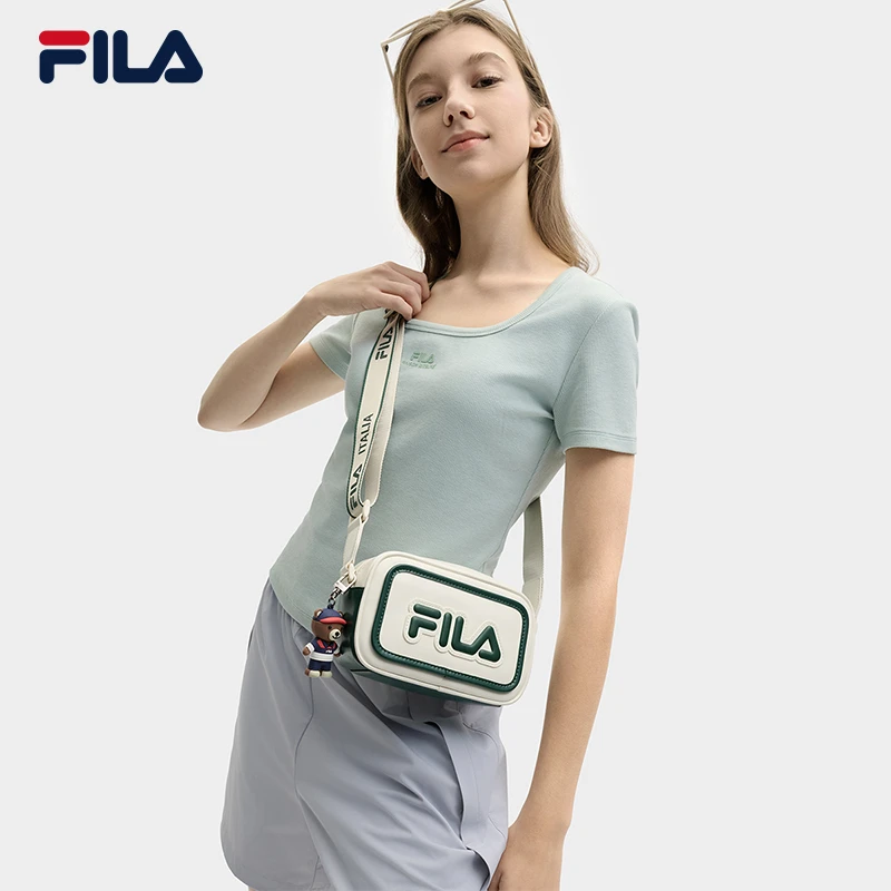 Fila/斐乐女款【大LOGO潮流时尚斜挎包】夏季百搭斜挎包F13W529161F