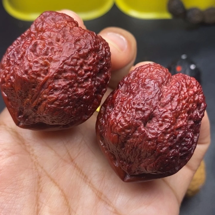 吊坠文玩核桃43尺鱼子金蟾