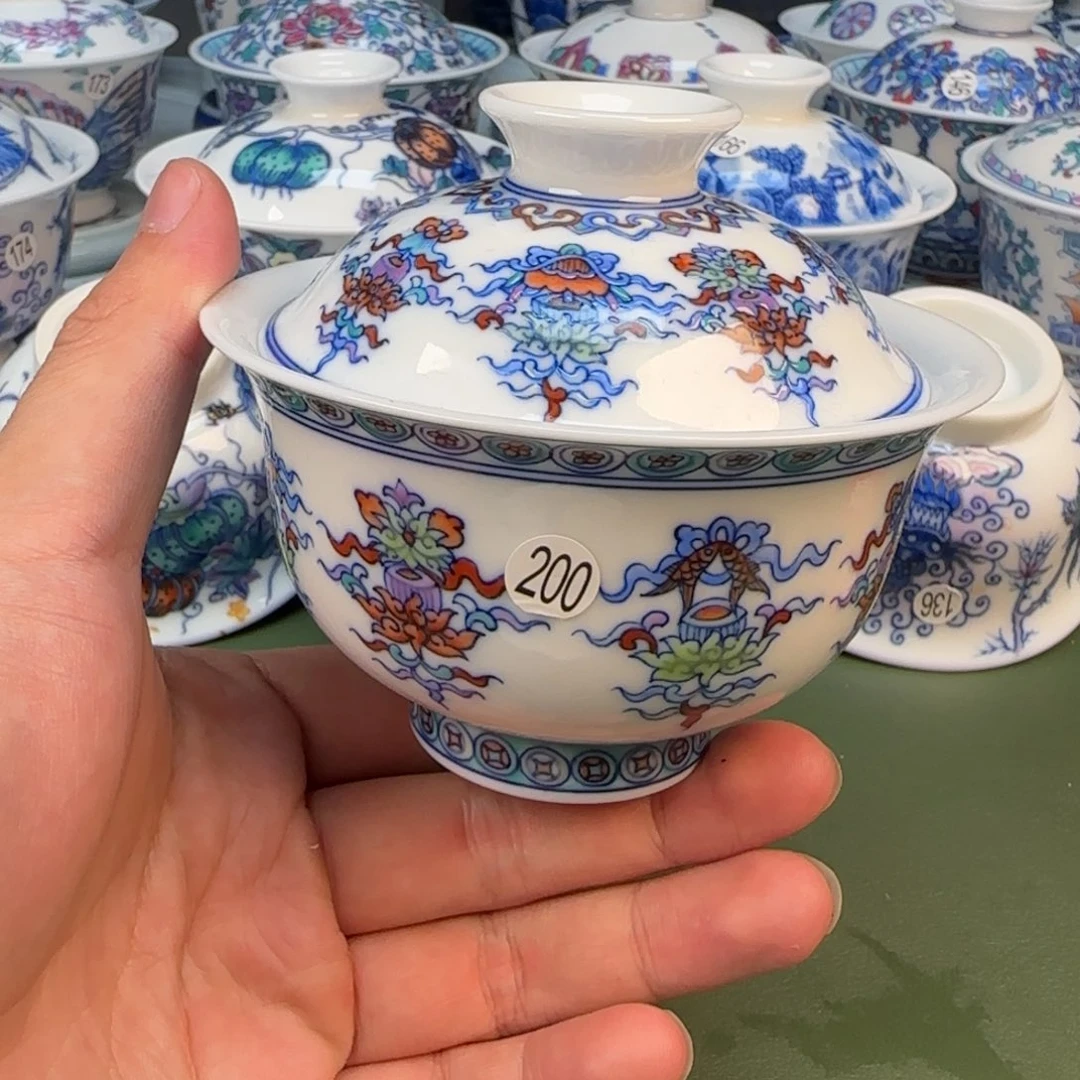 彦祖纯手工手绘茶具200