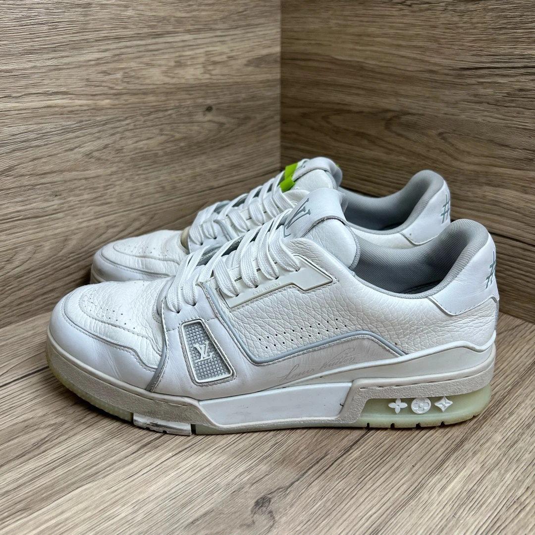 90新 LouisVuitton/路易威登 Trainer 白水泥板鞋 40.5码