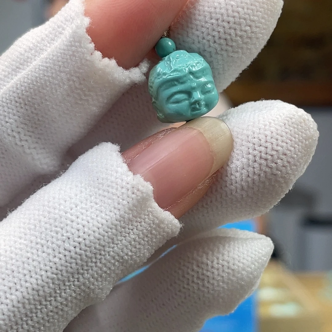 绿松石未镶嵌挂件