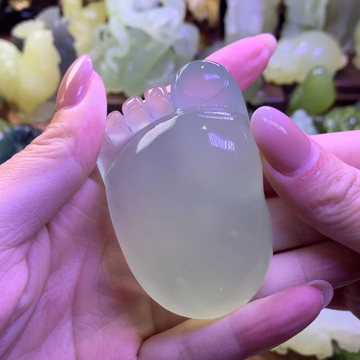 岫玉未镶嵌手把件