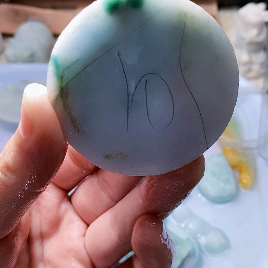 翡翠未镶嵌颈饰888