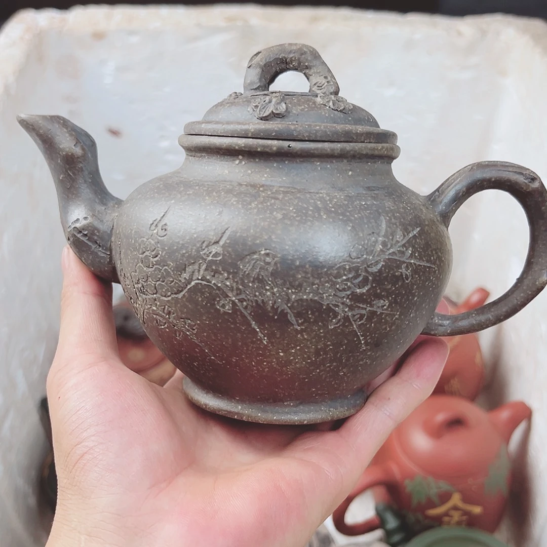 茶壶紫砂宜兴原矿紫砂壶500毫升容量