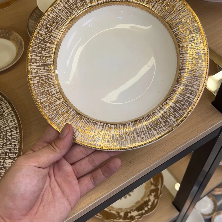 瓷片8.5寸草帽盘两个一单