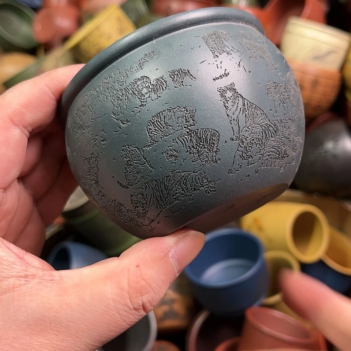 紫砂茶杯全手工紫砂主人杯