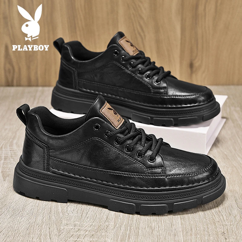 PLAYBOY/花花公子百搭舒适耐磨男鞋时尚软底运动休闲鞋防滑韩版鞋