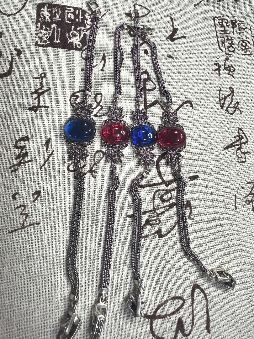 链子925银锆石 步摇配饰时尚银制复古毛衣链