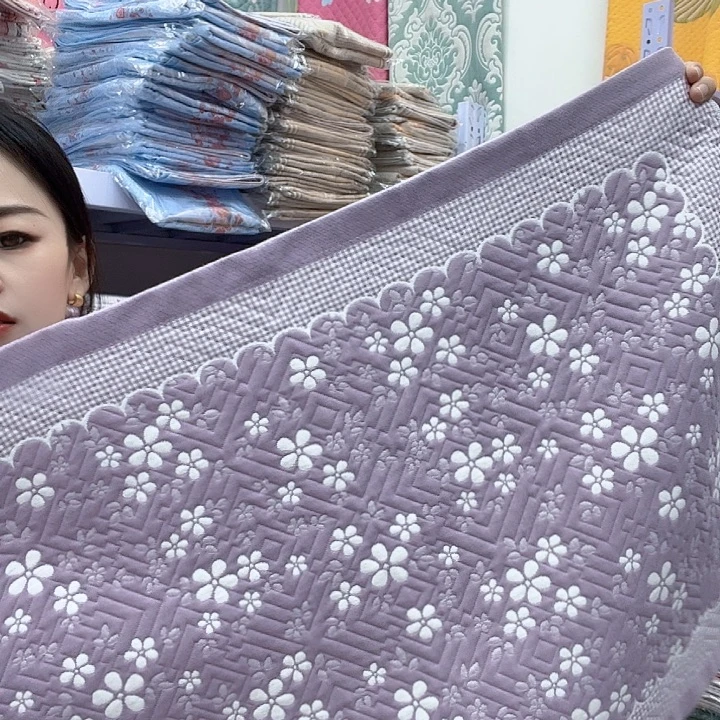 棉紫色雪花纯棉面料