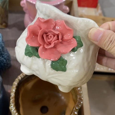 白色捏花31313133陶瓷