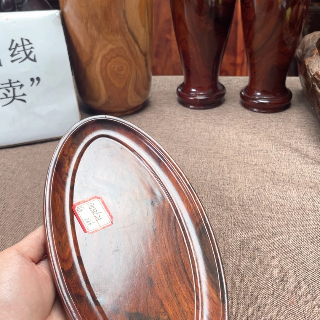 交趾黄檀（大红酸枝）木碟