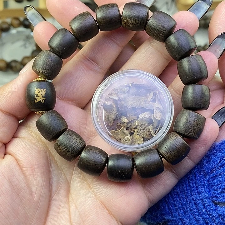 沉香沉香碎屑越南芽庄白棋楠1.2桶珠