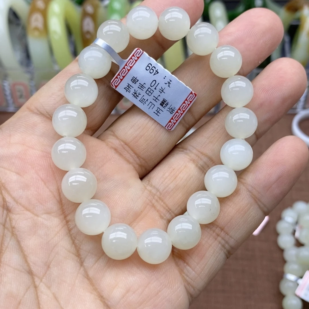 未镶嵌手串和田玉卡10