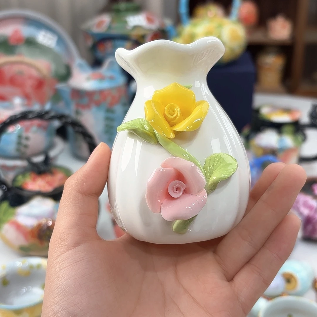 景德镇手绘高温釉下彩陶瓷茶具