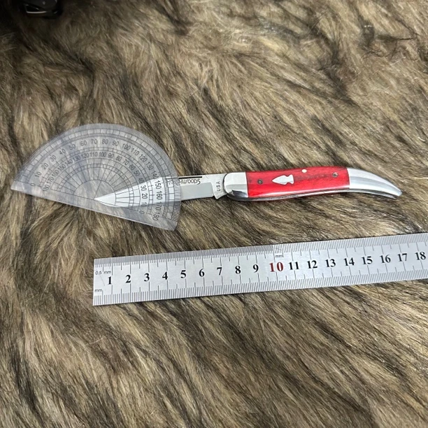 外贸老货柯立芝牛骨手柄山特维克户外口袋刀
