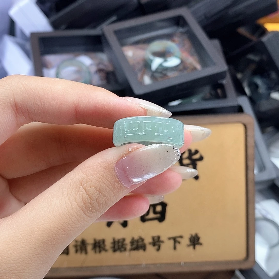 未镶嵌戒指翡翠b021