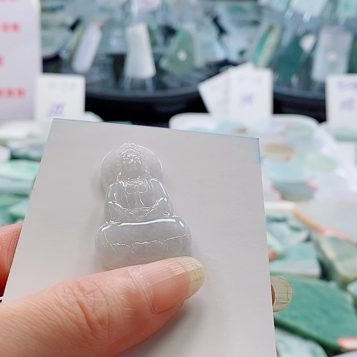 翡翠未镶嵌颈饰缅甸天然A货翡翠挂件