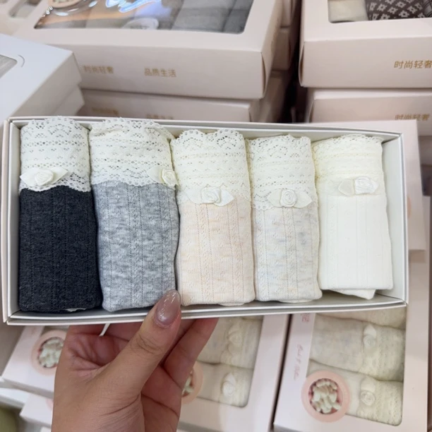 5条装中腰薄棉2026年新款大包臀桑蚕丝抑菌底档女内内6965