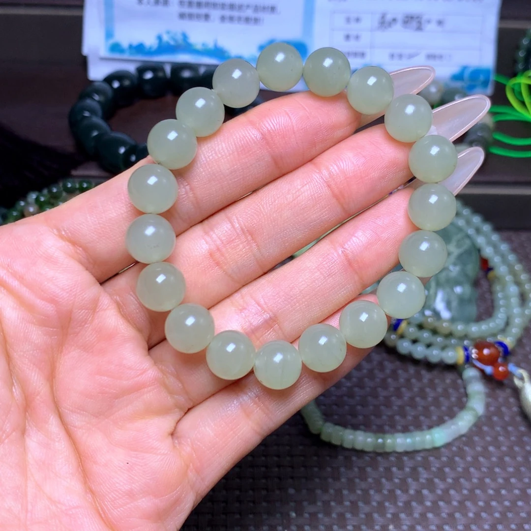 未镶嵌手串和田玉卡10