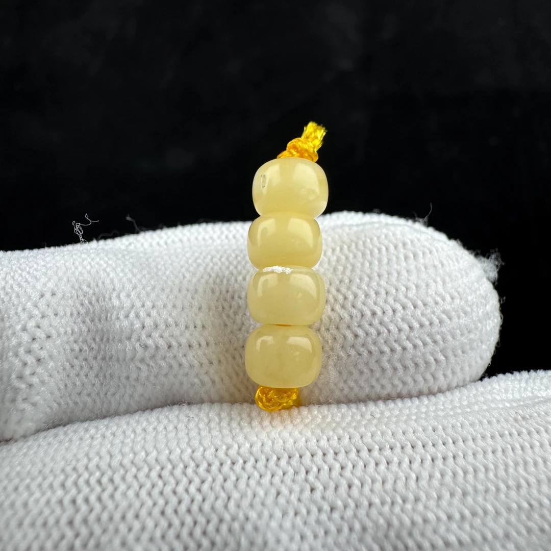 D1392天然蜜蜡 隔珠 6mm支持复检