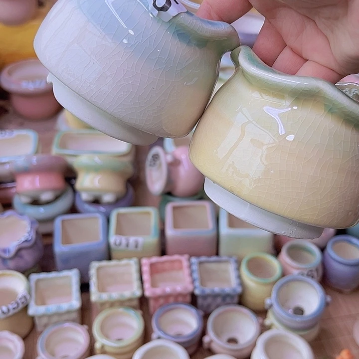 红陶陶瓷花盆当场满12包邮