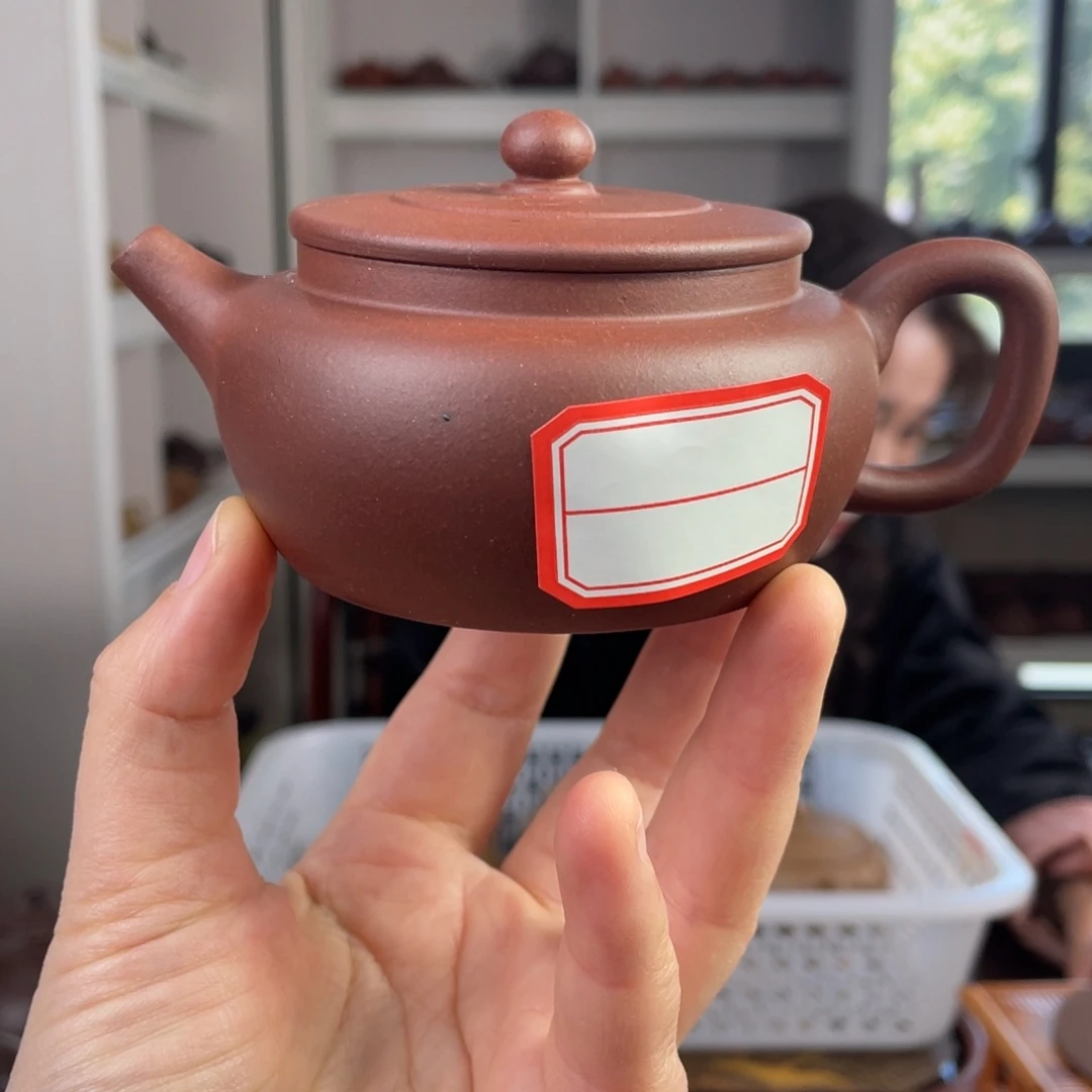 紫砂茶壶微瑕底槽清平盖160cc