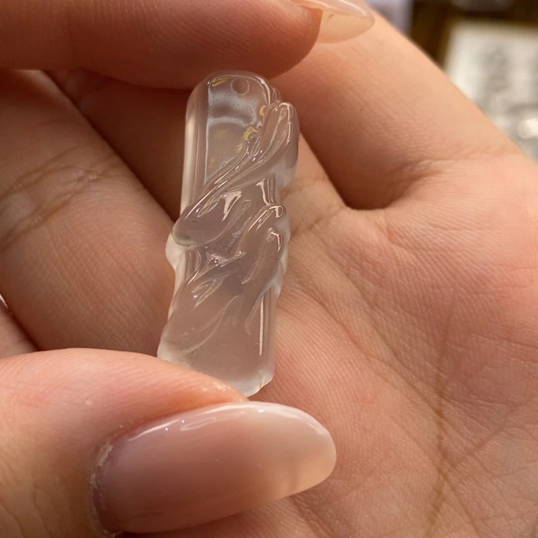 石英质玉竹节未镶嵌