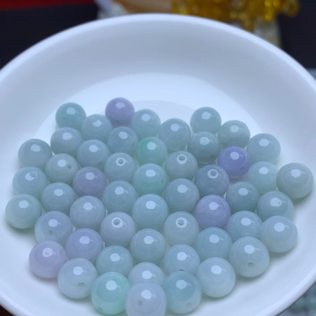 【闪购商品】翡翠手链未镶嵌卡9冰紫绿20个