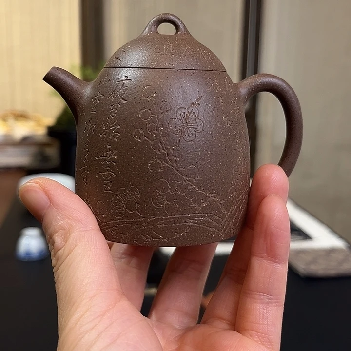 茶壶紫砂古渡乌泥秦权壶