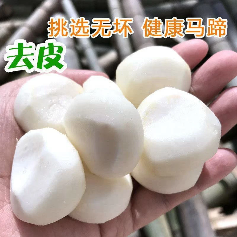 去皮马蹄荸荠地栗脱皮新鲜水果蔬菜现削脆甜真空包装清甜多汁