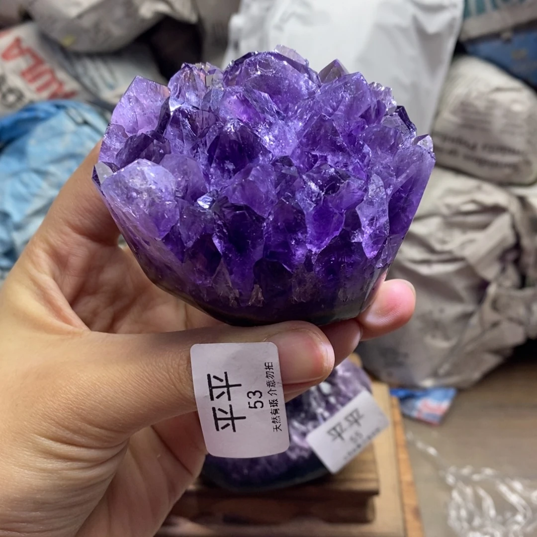 木***园紫晶未镶嵌大型摆件（非配饰）