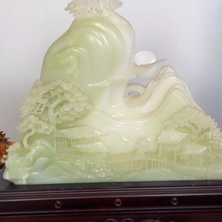 玉大号山水玉雕摆件