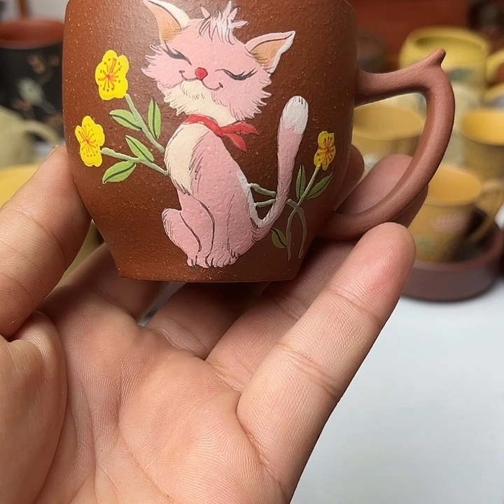 紫砂茶杯文淘紫砂主人杯高端茶器