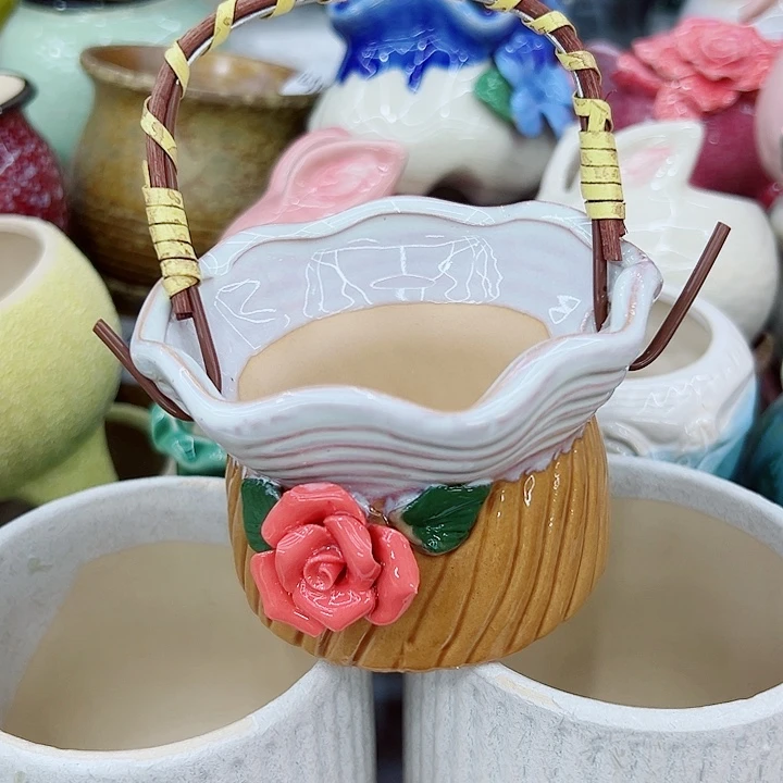 有孔，满10元发货多肉陶瓷花盆