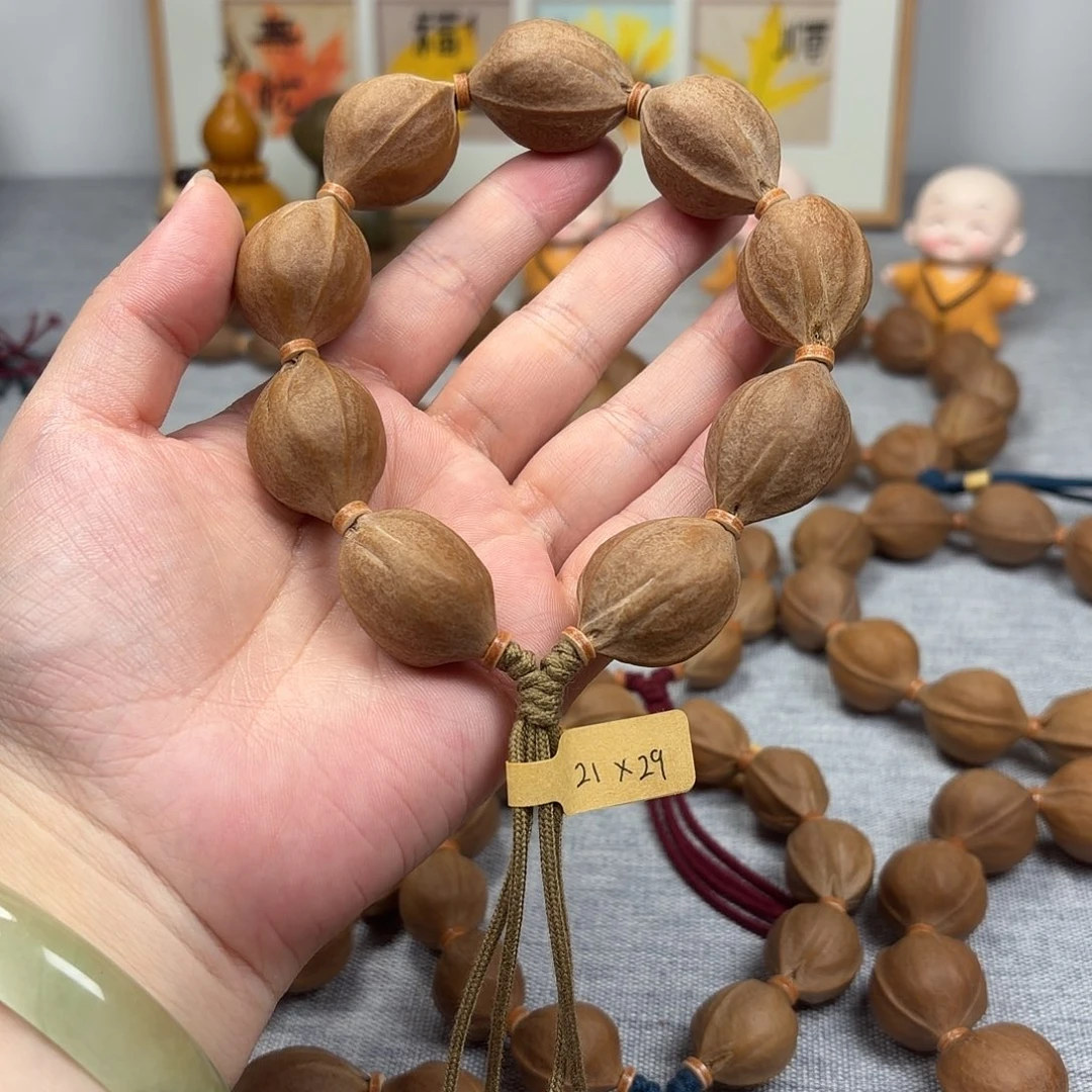 南***风橄榄核手串梅林铁核21.29橄榄核