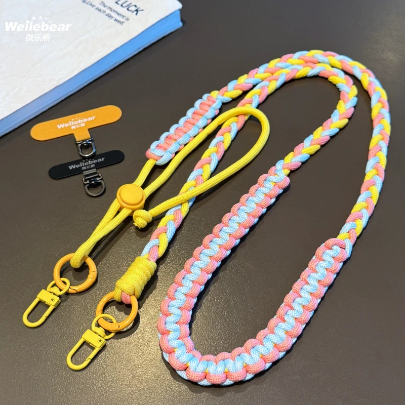 新色系手机挂绳斜挎可调节肩背挂脖户外旅游包包相机防丢侧背链条