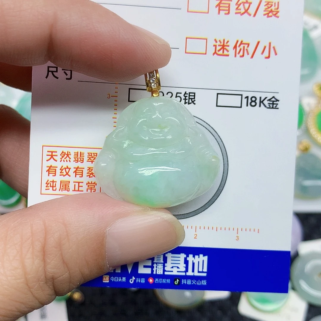 翡翠未镶嵌颈饰34667