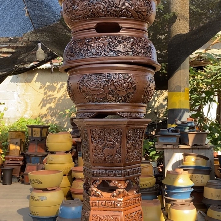 紫砂花盆紫砂特价包邮新款