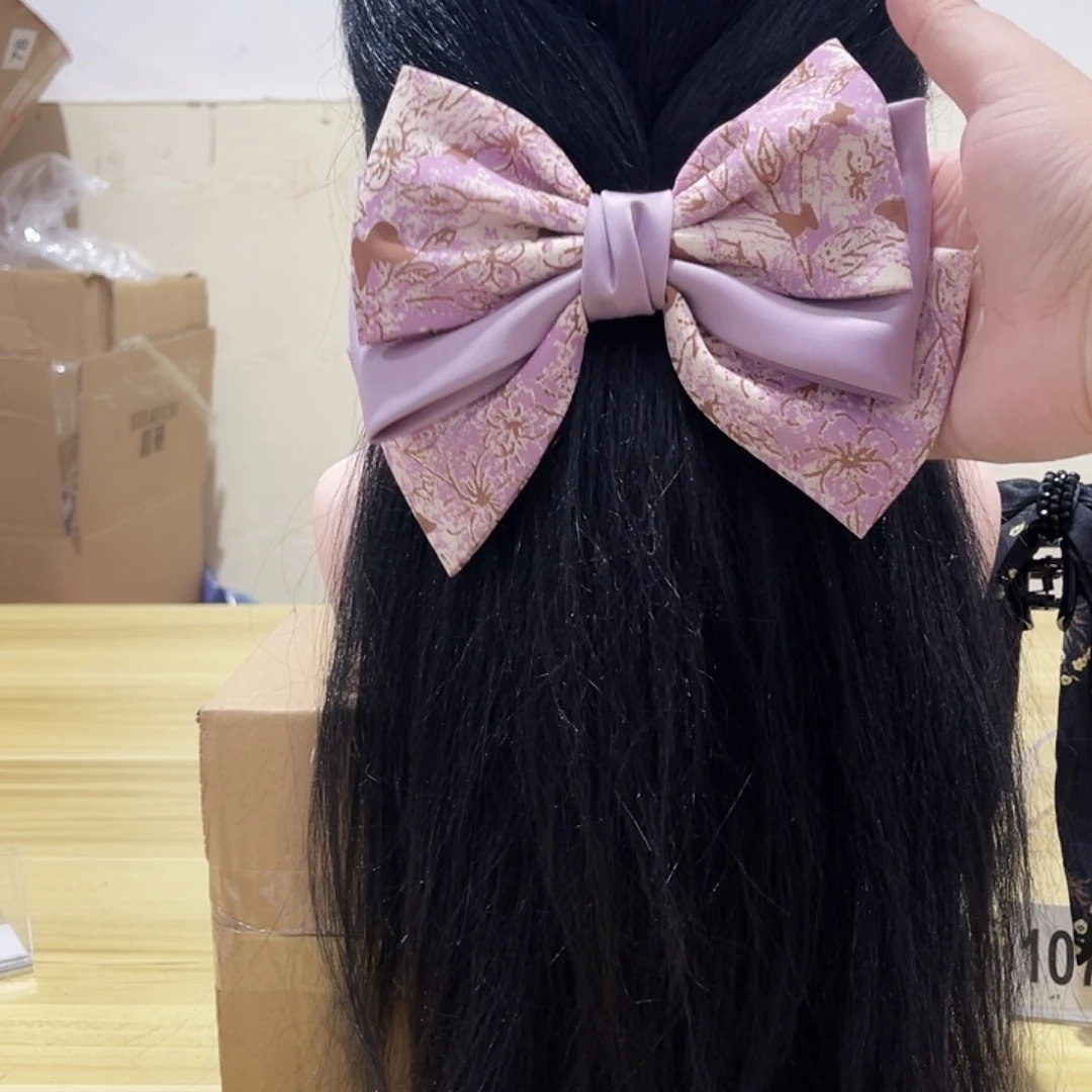 铁合金布艺蝴蝶结发夹