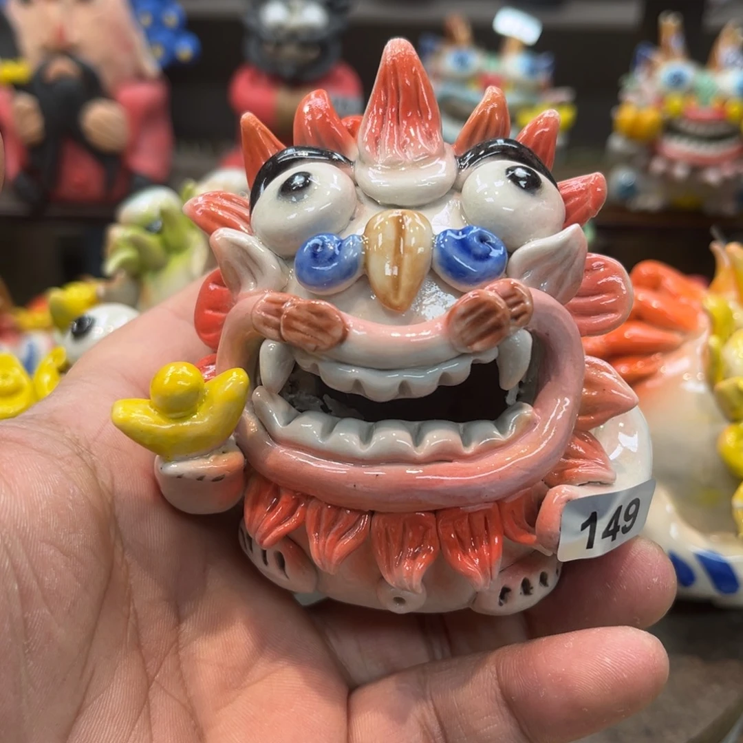 陶瓷纯手工抽象陶瓷摆件149