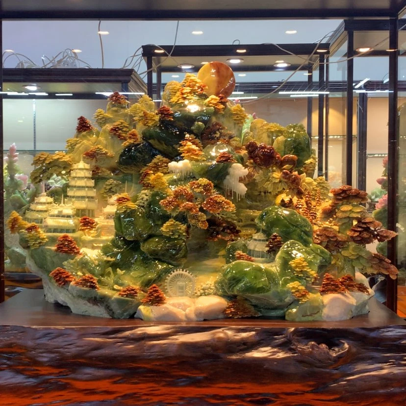 【闪购商品】未镶嵌蛇纹石玉摆件覆膜