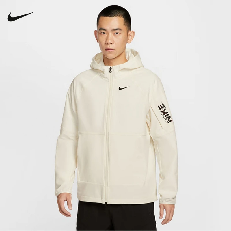 NIKE耐克运动外套男子冬新款休闲防风跑步梭织连帽夹克IM9359-133