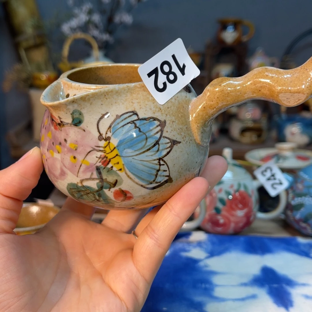 杯敦*素浅陶瓷手工手绘