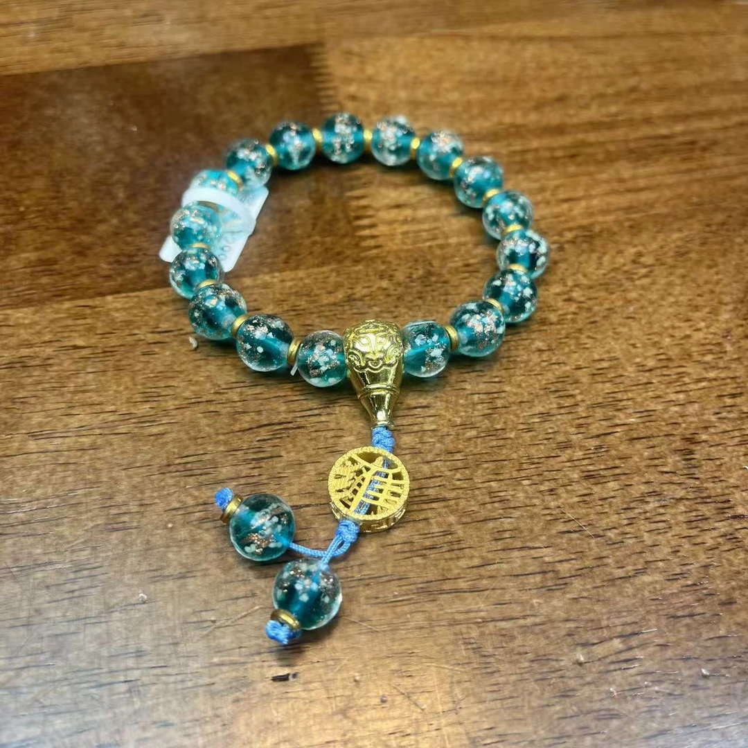 非金属陶瓷手链 绿色香灰琉璃夜光（无礼盒）mt202