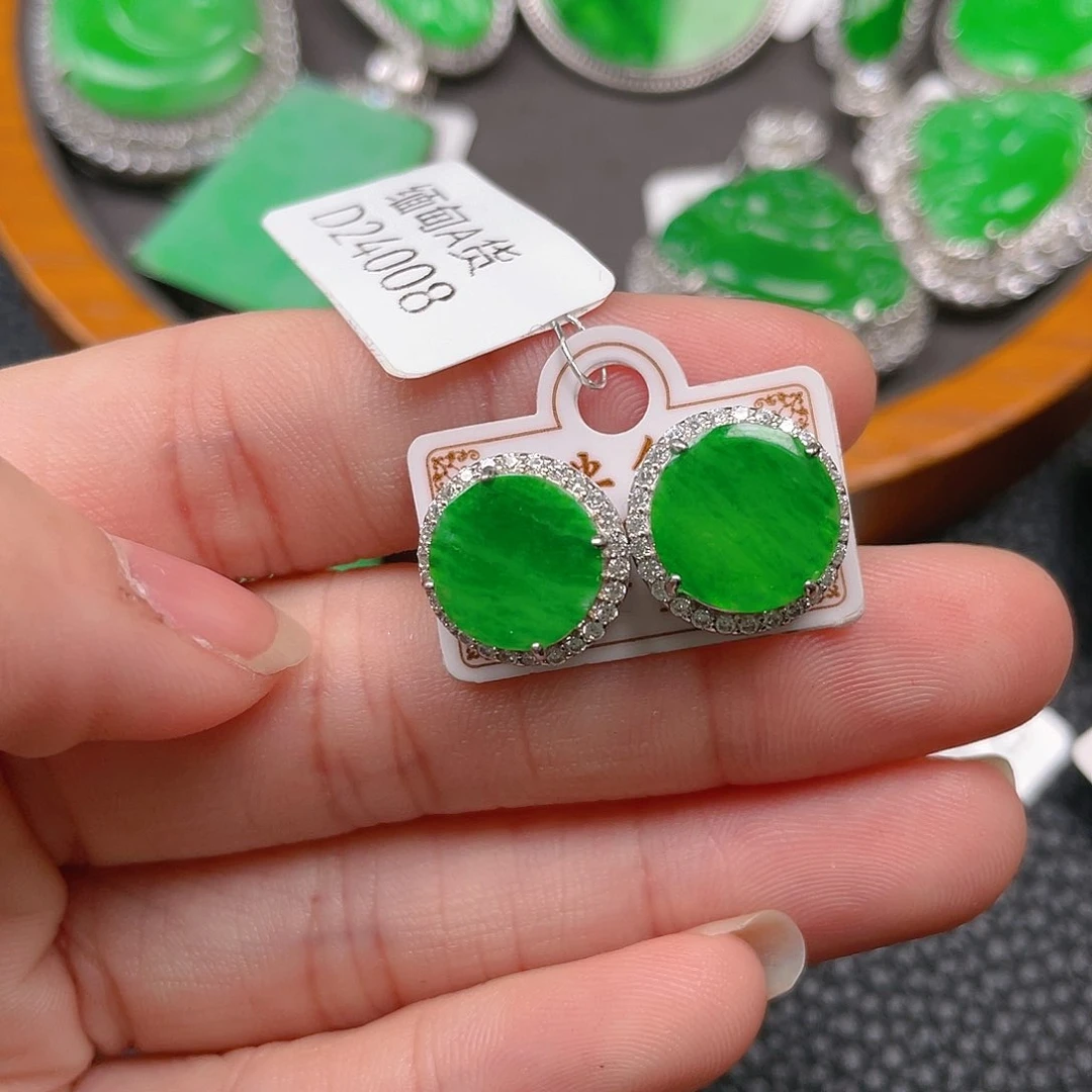 【闪购商品】翡翠吊坠(不含链)银S925镶嵌小****辣