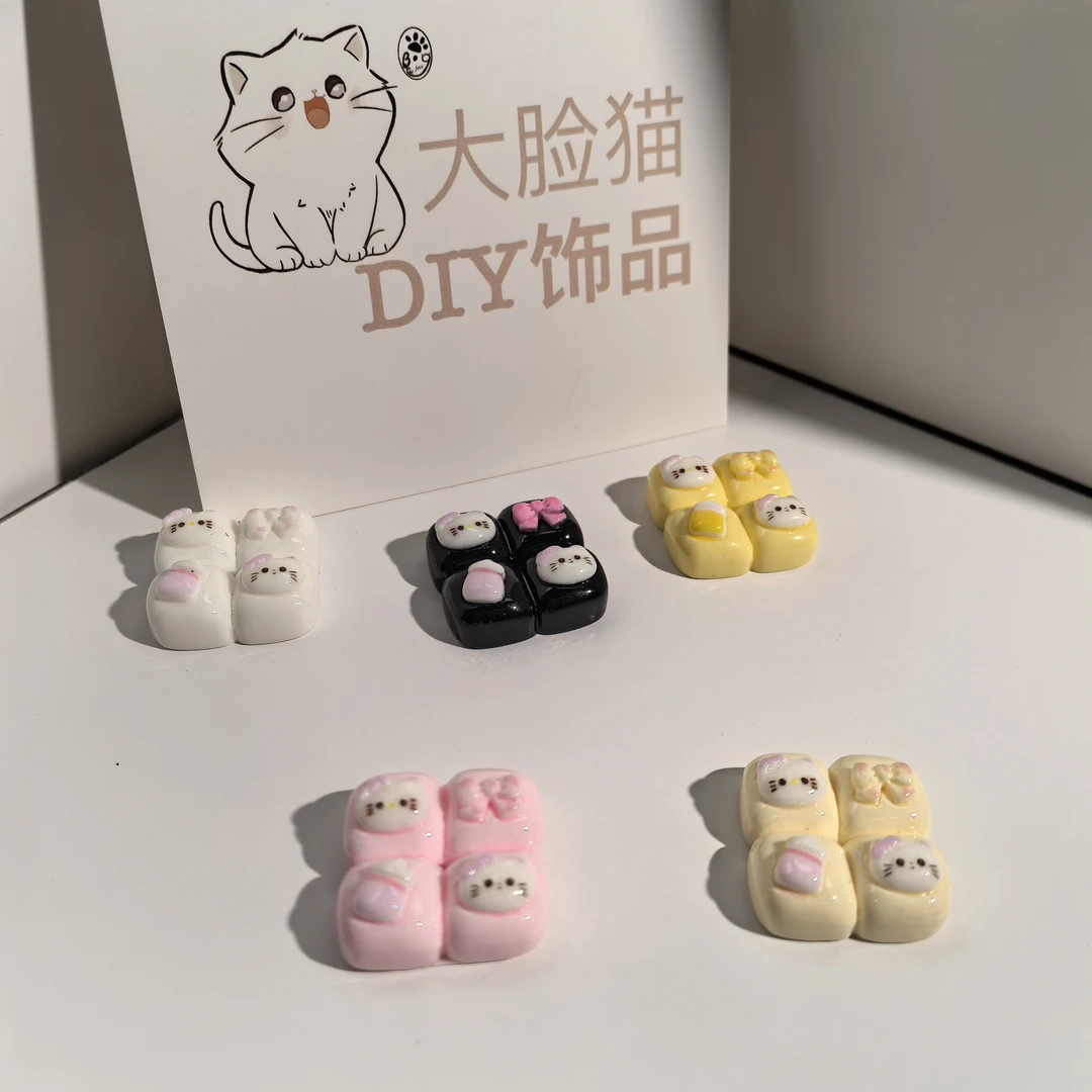 DLM定制福福树脂diy手工发夹手机壳饰品配饰件材料