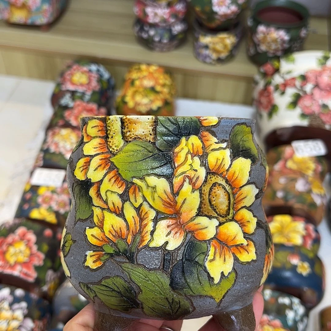 景德镇陶瓷花盆景德镇陶瓷hua p