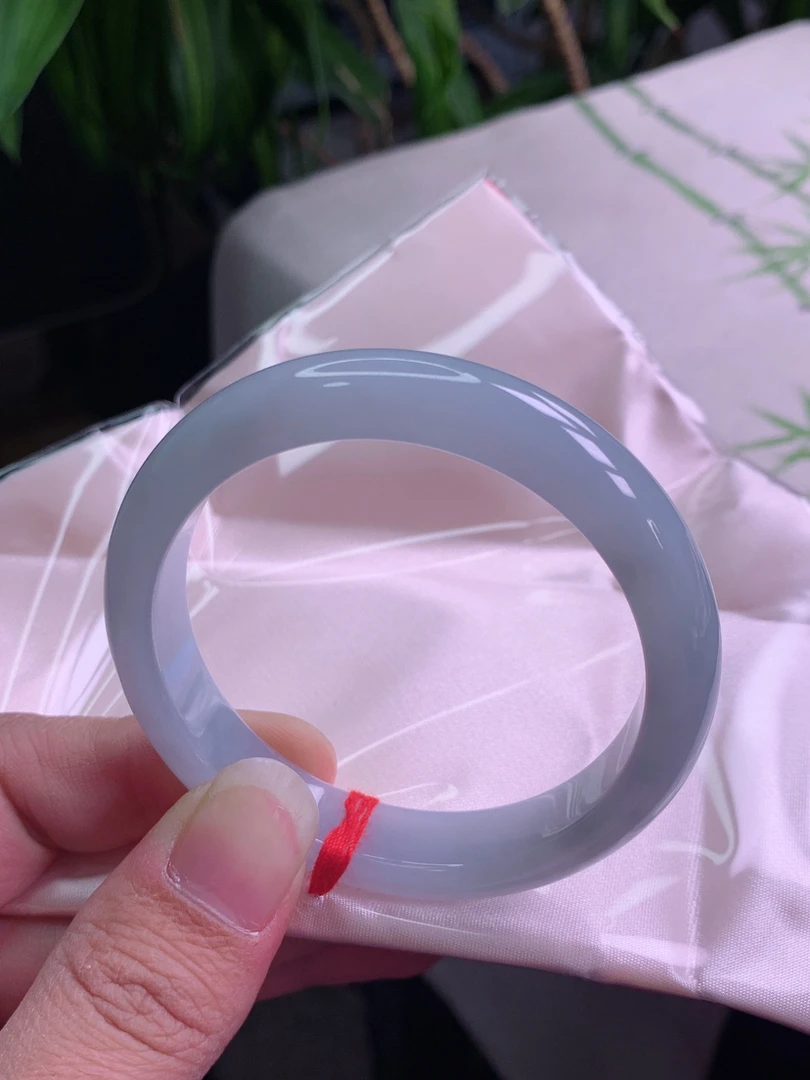 缅甸天然翡翠A货手镯56圈口气质少女时尚