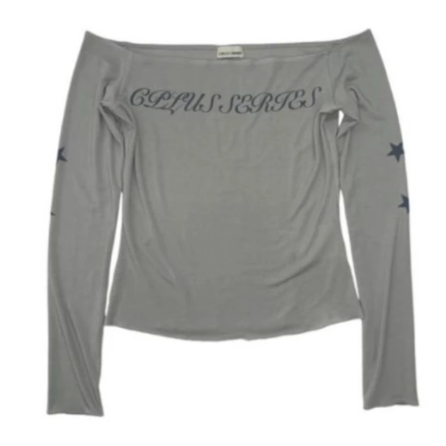 【LIBERTIES】Cplus Series25SS一字领印花长袖T恤